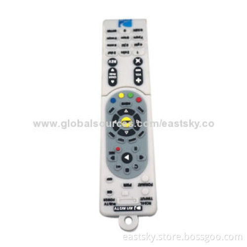 Custom Remote Control Thumb Drive, Made of Soft PVC Material, OEM Orders Welcomed